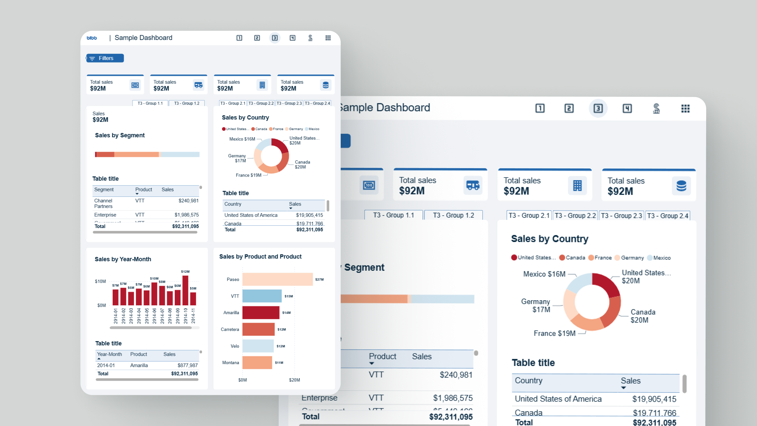 Power BI Master UI Template - Slide 5
